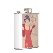 Illustratief Flapper Girl Heupfles (Rechts)