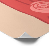 Illustratief Flapper Girl Poster (Hoek)