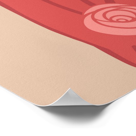 Illustratief Flapper Girl Poster (Hoek)