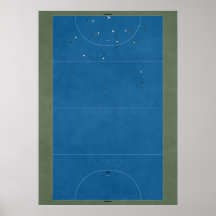 Illustratief Hockey Field van bovenaf