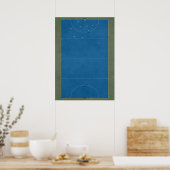 Illustratief Hockey Field van bovenaf Poster (Keuken)