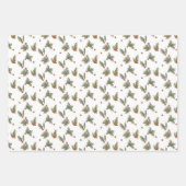 Illustratief  Holly Holiday Kerstmis Inpakpapier Vel (Voorkant)