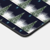 Illustratief kerstboompatroonfeestontwerp bureaumat (Hoek)