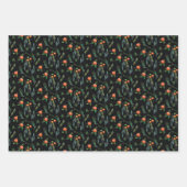 Illustratief kerstfeest Citrus Tangerine Holiday Inpakpapier Vel (Voorkant)