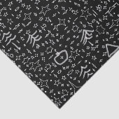 Illustratief kerstpatroon tissuepapier (Detail)