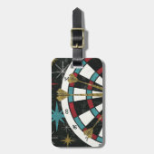 Illustratief kunstbord bagagelabel (Voorkant verticaal)