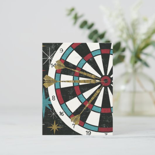 Illustratief kunstbord briefkaart (Staand voorkant)