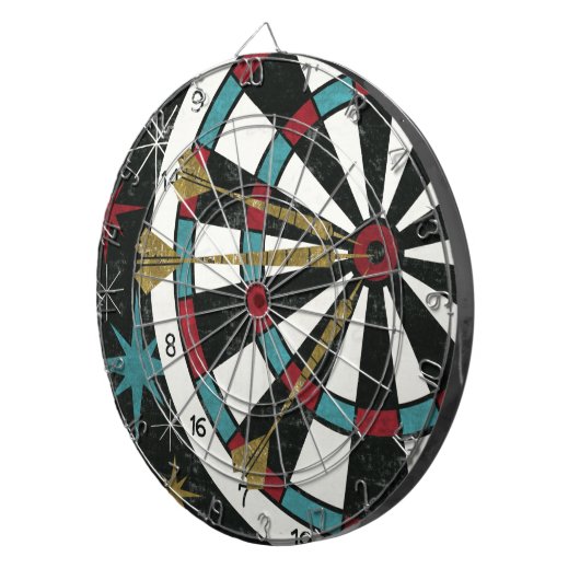 Illustratief kunstbord dartbord (Voorkant Rechts)