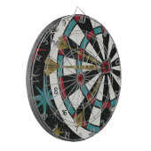 Illustratief kunstbord dartbord (Voorkant Links)