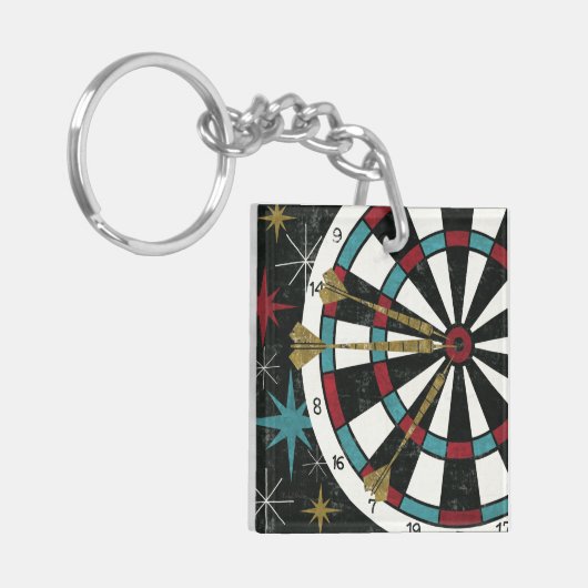 Illustratief kunstbord sleutelhanger (Voorkant Links)