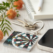 Illustratief kunstbord sleutelhanger (Voorkant Rechts)