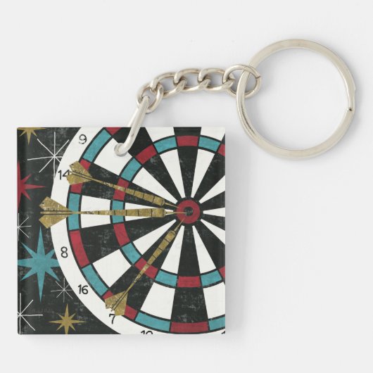 Illustratief kunstbord sleutelhanger (Achterkant)