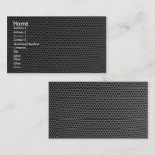 Illustratief kunststofraster visitekaartje (Voorkant / Achterkant)