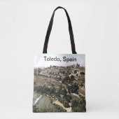 Illustratief landschap van Toledo, Spanje Tote Bag (Voorkant)