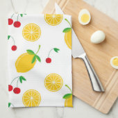 Illustratief Lemons-ontwerp Theedoek (Quarter Fold)
