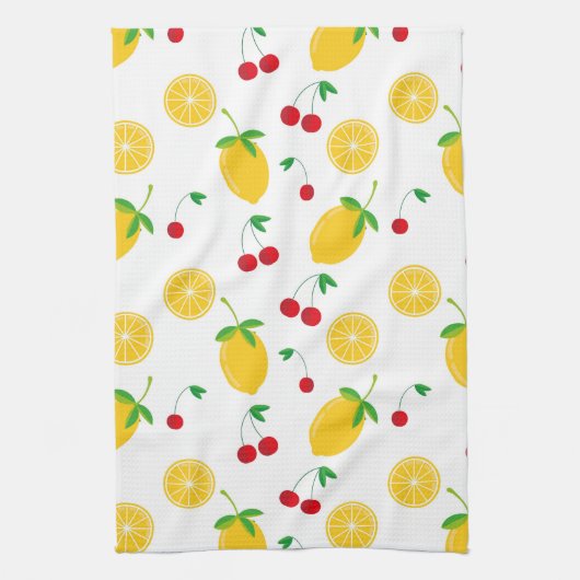 Illustratief Lemons-ontwerp Theedoek (Verticaal)