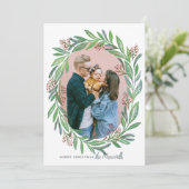 Illustratief Lijst met lederen kerstfoto's Kaart (Staand voorkant)