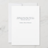 Illustratief Lijst met lederen kerstfoto's Kaart (Achterkant)