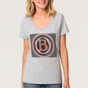 Illustratief Logo Met Krachtige  B  en Cirkelvormi T-shirt