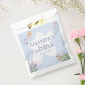Illustratief Mermaid Baby shower Bedankzakje (Gezegeld)