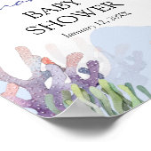 Illustratief Mermaid Welcome Sign Poster (Hoek)