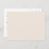 Illustratief met de hand getrokken briefkaart rsvp (Voorkant / Achterkant)