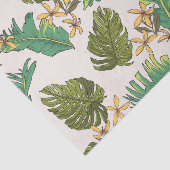 Illustratief Oerwoud lederen patroon Tissuepapier (Detail)