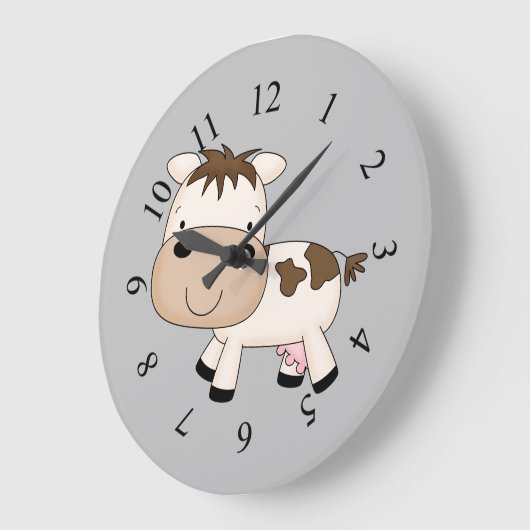 Illustratief ontwerp van de koe grote klok (Hoek)