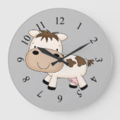 Illustratief ontwerp van de koe grote klok (Voorkant)