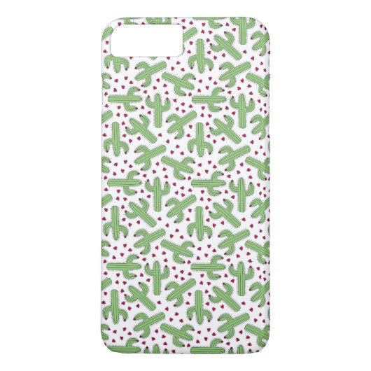 Illustratief patroon Cactus & Roze bloemen Case-Mate iPhone Case (Achterkant)