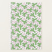 Illustratief patroon Cactus & Roze bloemen Planner (Voorkant)
