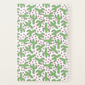 Illustratief patroon Cactus & Roze bloemen Planner (Achterkant)