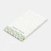 Illustratief patroon Cactus & Roze bloemen Post-it® Notes (Schuin)