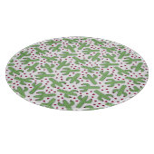 Illustratief patroon Cactus & Roze bloemen Snijplank (Hoek)