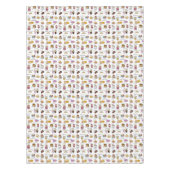 Illustratief patroon van koffie- en komfort-eten tafelkleed (Voorkant)