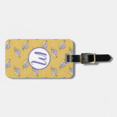 Illustratief patroon voor slakken en cirkels bagagelabel (Voorkant horizontaal)