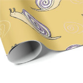 Illustratief patroon voor slakken en cirkels cadeaupapier (Rol Hoek)