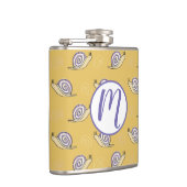 Illustratief patroon voor slakken en cirkels heupfles (Rechts)