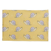 Illustratief patroon voor slakken en cirkels kussensloop (Achterkant)