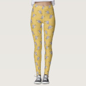 Illustratief patroon voor slakken en cirkels leggings (Voorkant)