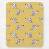 Illustratief patroon voor slakken en cirkels muismat (Voorkant)