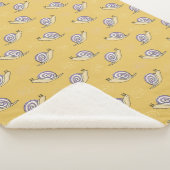 Illustratief patroon voor slakken en cirkels sherpa deken (3/4)