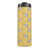 Illustratief patroon voor slakken en cirkels thermosbeker (Voorkant)