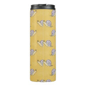 Illustratief patroon voor slakken en cirkels thermosbeker (Achterkant)