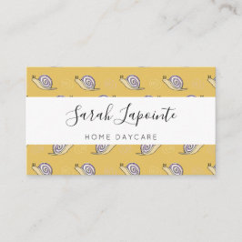 Illustratief patroon voor slakken en cirkels visitekaartje