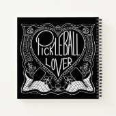Illustratief Pickleball Lover Notitieboek (Achterkant)