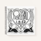 Illustratief Pickleball Lover Notitieboek (Voorkant)
