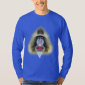 Illustratief portret van Mandrill aap. T-shirt (Voorkant)