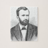 Illustratief portret van Ulysses S. Grant Legpuzzel (Verticaal)