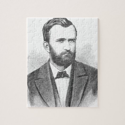 Illustratief portret van Ulysses S. Grant Legpuzzel (Verticaal)